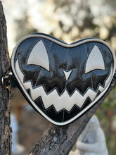 Load image into Gallery viewer, Handcrafted: Small Meanie heart Glitter Black and Glitter white-