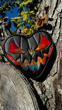 Load image into Gallery viewer, Handcrafted -Bad Feelings Heart/ Black and Autumn Flannel