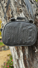 Load image into Gallery viewer, Handcrafted Mini Haunted Handbag Grey and glitter grey