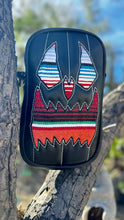 Load image into Gallery viewer, Handcrafted: Side Bag Black and Serape print