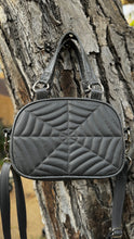 Load image into Gallery viewer, Handcrafted Mini Haunted Handbag Grey and glitter grey