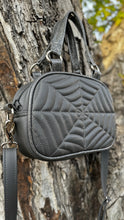 Load image into Gallery viewer, Handcrafted Mini Haunted Handbag Grey and glitter grey