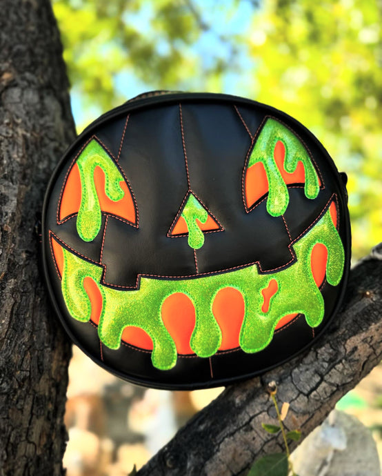 Hand Crafted : Happy Pumpkin Booger bag