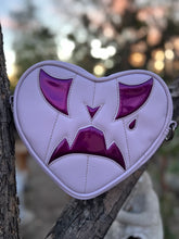 Load image into Gallery viewer, Hand Crafted: Small Triste Heart lavender and dark high shine purple