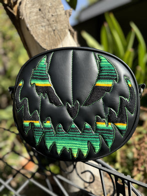 Hand crafted - Bad Company Black and Green serape