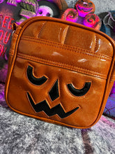 Load image into Gallery viewer, Handcrafted Scary Pail/Glitter Orange Bag- Handcrafted- Limited Edition