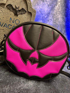 Handcrafted - Bat Mouth Flat Black and Hot Pink
