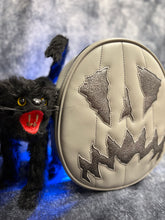 Load image into Gallery viewer, BLACK FRIDAY SALE Handcrafted Scaredy Cat Bag: Grey and Granite Grey